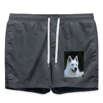 Portrait of majesty - Swim Trunks - anthracite - Front - AI Model Male 185 light (185cm)