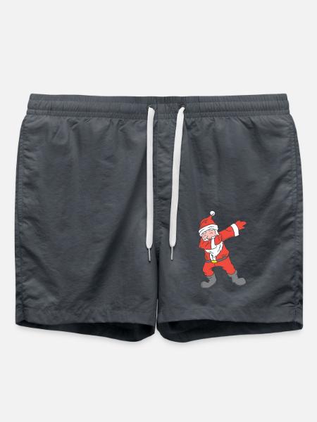 Santa Claus Christmas Dabbing Dab - Swim Trunks - anthracite