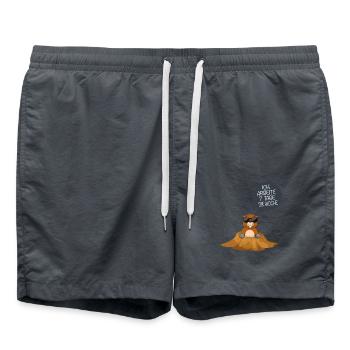 Maulwurf 24/7 - Badeshorts - Anthrazit - Vorne - AI Model Male 185 light (185cm)