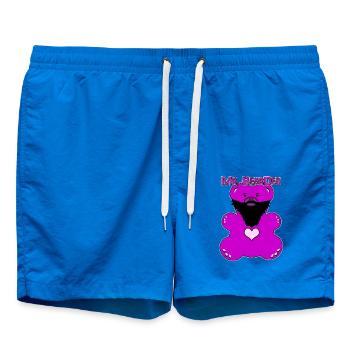 Mr. Bearded - Swim Trunks - cobalt blue - Front