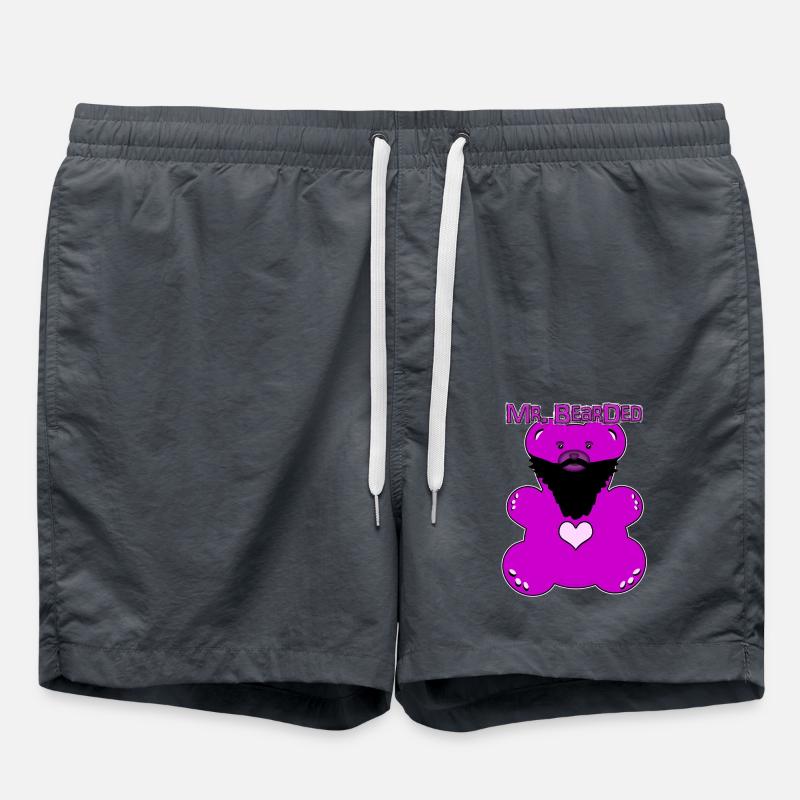 M. Bearded - Short de bain - charbon