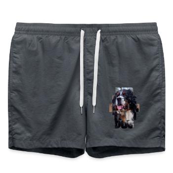 Bouvier bernois - Short de bain - charbon - Devant - AI Model Male 185 light (185cm)