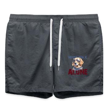 Récupérateur d’or - Short de bain - charbon - Devant - AI Model Male 185 light (185cm)