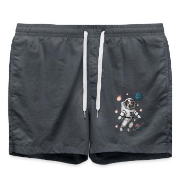 Adventure Space Dog - Swim Trunks - anthracite - Front - AI Model Male 185 light (185cm)