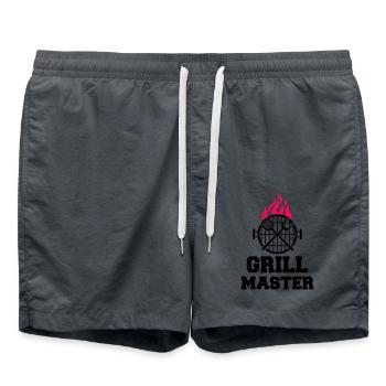 Maître du gril - Short de bain - charbon - Devant - AI Model Male 185 light (185cm)