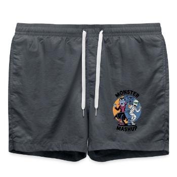 Monster Mashup - Swim Trunks - anthracite - Front - AI Model Male 185 light (185cm)