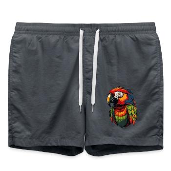 parrot - Swim Trunks - anthracite - Front - AI Model Male 185 light (185cm)