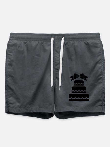 Hochzeitstorte - Badeshorts - Anthrazit