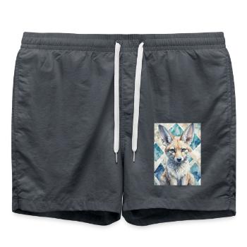 Colorful Elephant - Badeshorts - Anthrazit - Vorne - AI Model Male 185 light (185cm)