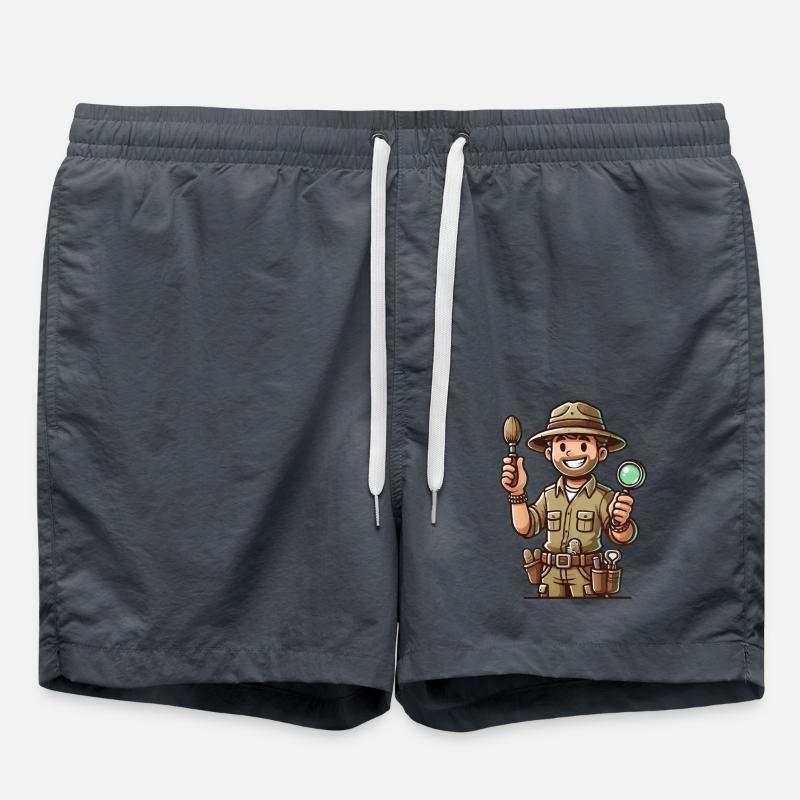 archaeologist - Swim Trunks - anthracite
