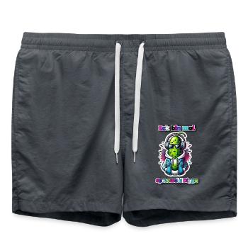 Je suis mal - Short de bain - charbon - Devant - AI Model Male 185 light (185cm)