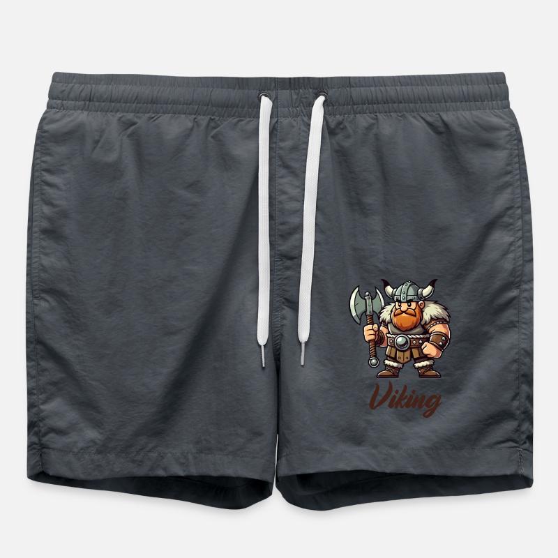 wikinger comic - Badeshorts - Anthrazit