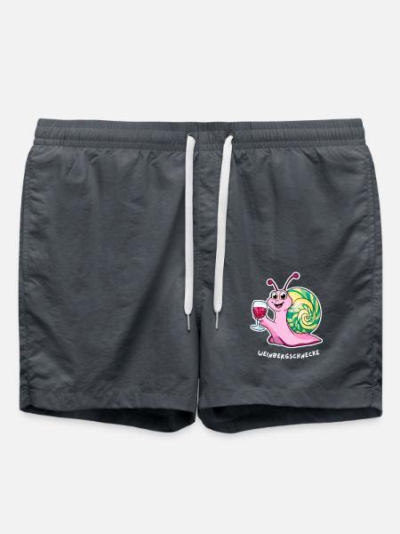 Weinbergschnecke - Badeshorts - Anthrazit