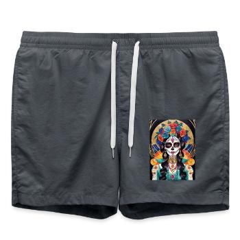 LA CATRINA DELUXE - Badeshorts - Anthrazit - Vorne - AI Model Male 185 light (185cm)