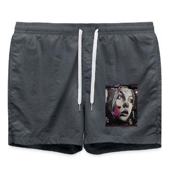 Urban Art - Badeshorts - Anthrazit - Vorne - AI Model Male 185 light (185cm)