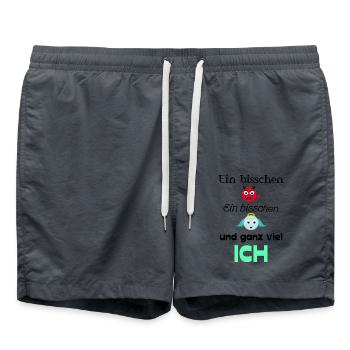 Engel und Teufel - Badeshorts - Anthrazit - Vorne - AI Model Male 185 light (185cm)