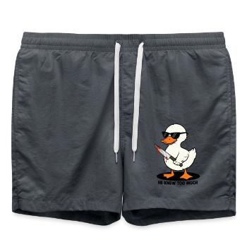 Il en savait trop - Short de bain - charbon - Devant - AI Model Male 185 light (185cm)