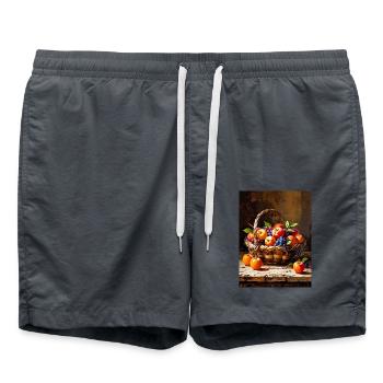 Aus dem Paradies gepflückt - Badeshorts - Anthrazit - Vorne - AI Model Male 185 light (185cm)