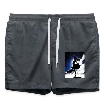 SWS GIRL IN SPACE - Badeshorts - Anthrazit - Vorne - AI Model Male 185 light (185cm)