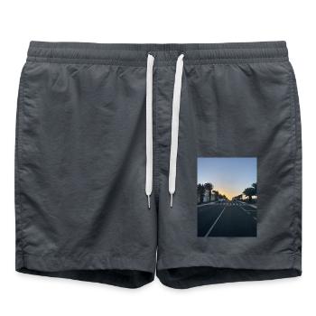 IMG 5976 - Badeshorts - Anthrazit - Vorne - AI Model Male 185 light (185cm)