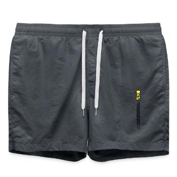 Love Ride Design Vélo Cadeau Cycliste - Short de bain - charbon - Devant - AI Model Male 185 light (185cm)