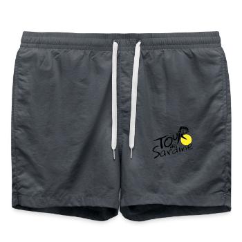 Tour Cycliste de Sardines Drôle - Short de bain - charbon - Devant - AI Model Male 185 light (185cm)
