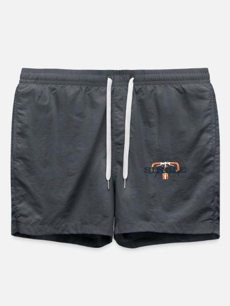 Vélo Single Speed Graphique - Short de bain - charbon