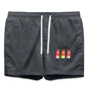 Drôle de glace - Short de bain - charbon - Devant - AI Model Male 185 light (185cm)