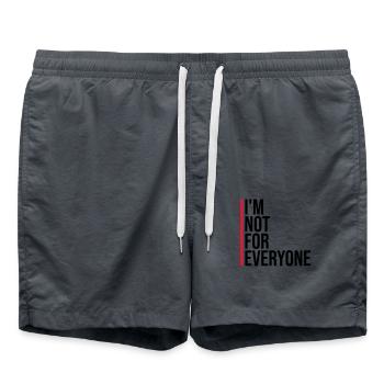 Im not for everyone - Swim Trunks - anthracite - Front - AI Model Male 185 light (185cm)