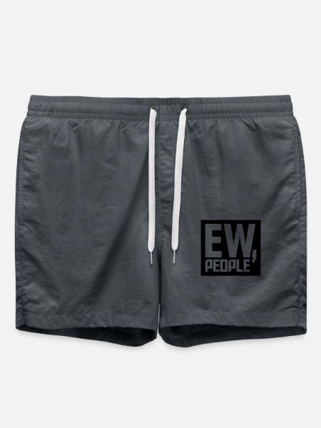 ew people funny quote - Swim Trunks - anthracite