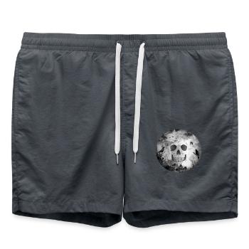 Gothique noir foncé GOTH - Short de bain - charbon - Devant - AI Model Male 185 light (185cm)