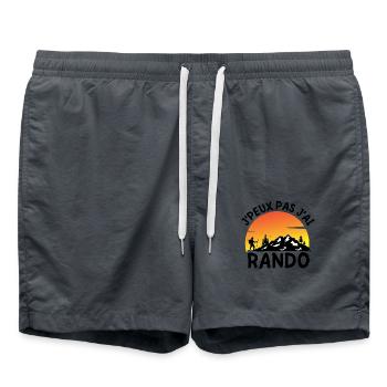 Randonnée Rando balade - Short de bain - charbon - Devant - AI Model Male 185 light (185cm)