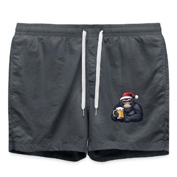 Gorilla Beer Noël Noël - Short de bain - charbon - Devant - AI Model Male 185 light (185cm)