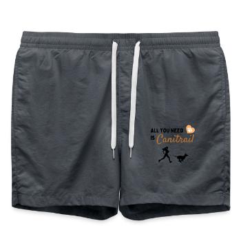 Canitrail - Badeshorts - Anthrazit - Vorne - AI Model Male 185 light (185cm)