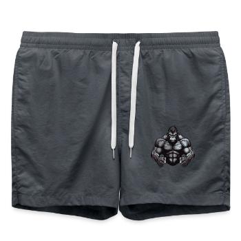 Gorilla Gym Muscles Bête - Short de bain - charbon - Devant - AI Model Male 185 light (185cm)
