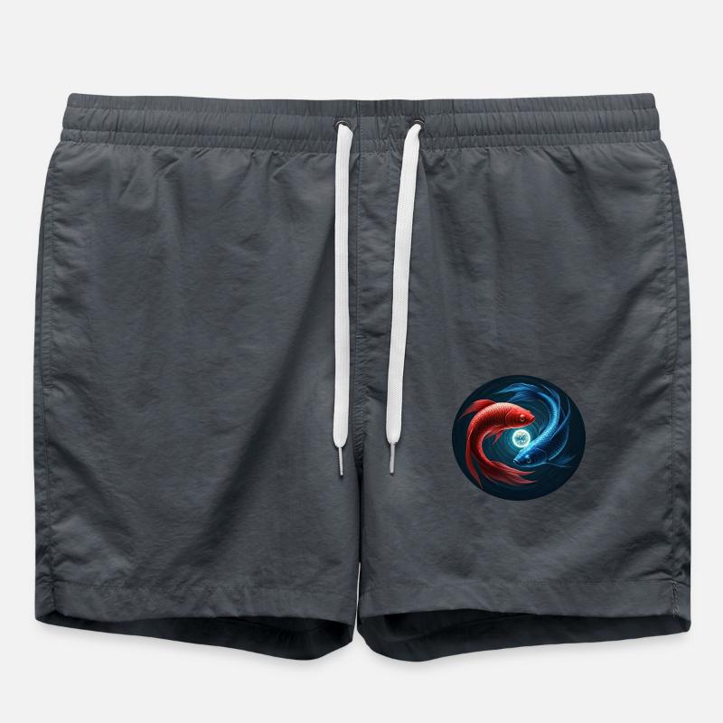 Poisson - Short de bain - charbon