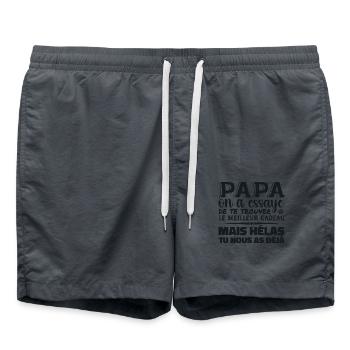 Dad, we tried to find the best one for you - Swim Trunks - anthracite - Front - AI Model Male 185 light (185cm)
