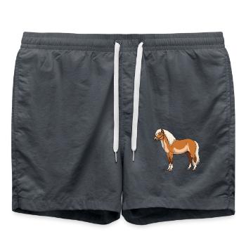 Haflinger bangs réel - Short de bain - charbon - Devant - AI Model Male 185 light (185cm)