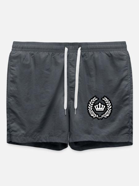 Krone Kranz Symbol - Badeshorts - Anthrazit