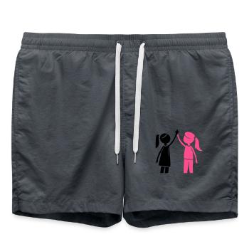 Amitié Fille Meilleur Ami - Short de bain - charbon - Devant - AI Model Male 185 light (185cm)