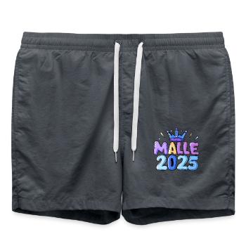 Malle 2025 - Badeshorts - Anthrazit - Vorne - AI Model Male 185 light (185cm)
