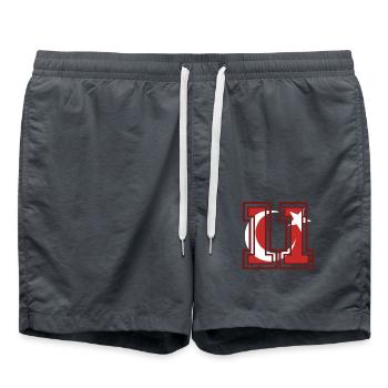 Bilecik - Short de bain - charbon - Devant - AI Model Male 185 light (185cm)