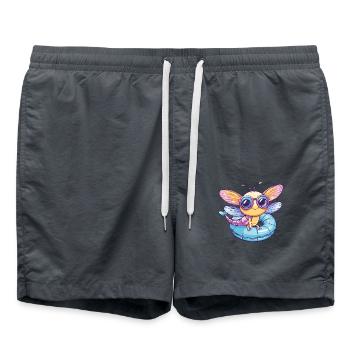 Libellule Bande Dessinée Cool - Short de bain - charbon - Devant - AI Model Male 185 light (185cm)