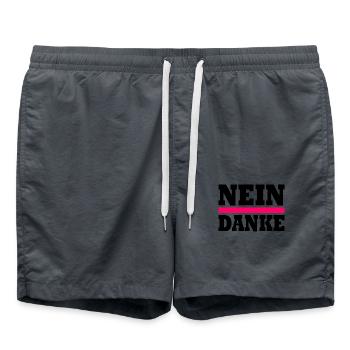 Nein danke - Badeshorts - Anthrazit - Vorne - AI Model Male 185 light (185cm)