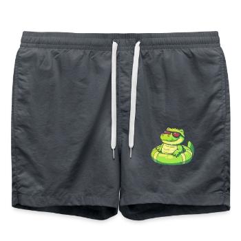 Alligator Comic Cool - Badeshorts - Anthrazit - Vorne - AI Model Male 185 light (185cm)
