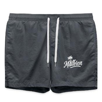 Palmiers lettrage de Majorque - Short de bain - charbon - Devant - AI Model Male 185 light (185cm)