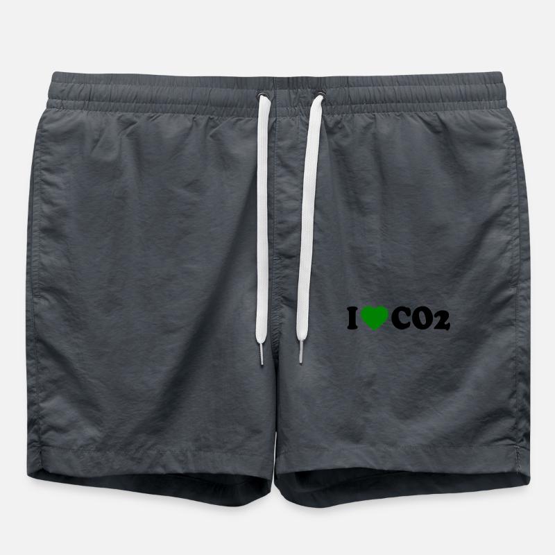 I love co2 - Swim Trunks - anthracite
