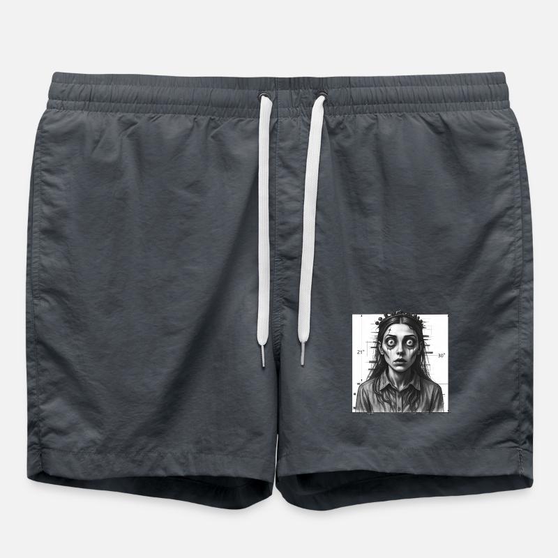 THE WITCH - dark hell - Swim Trunks - anthracite
