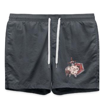 Jeu de rôle sur table D20 D20 Jeu de Guerre Cadeau - Short de bain - charbon - Devant - AI Model Male 185 light (185cm)