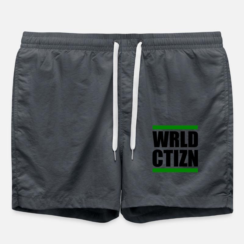 world citizen - Swim Trunks - anthracite